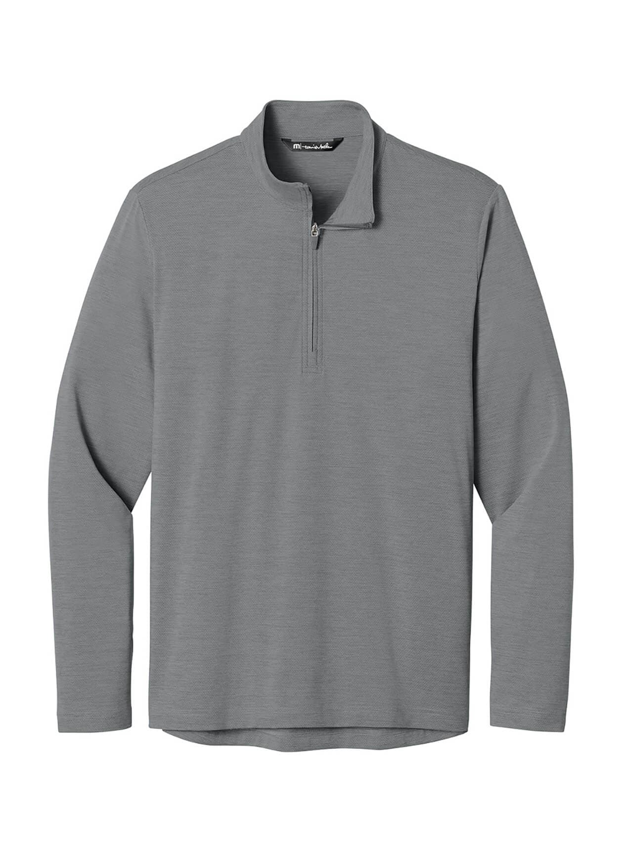 TravisMathew Men's Onward Quarter-Zip - Light Grey 3XL