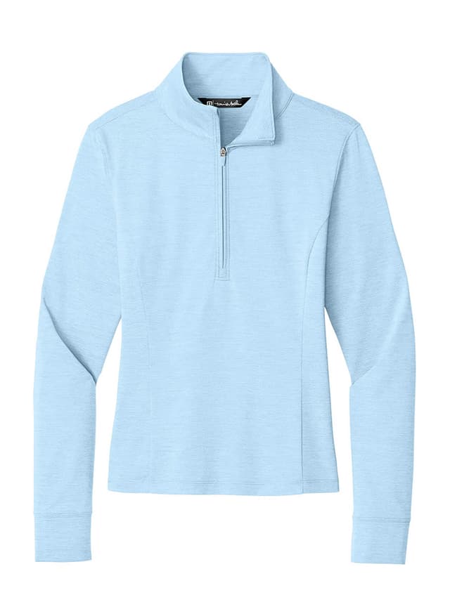 TravisMathew Women's Onward Half-Zip - Cyan LG