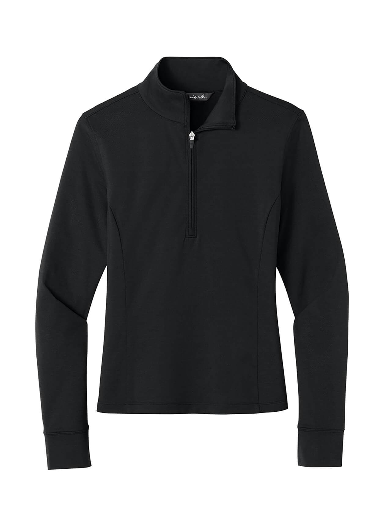 TravisMathew Women's Onward Half-Zip - Black LG
