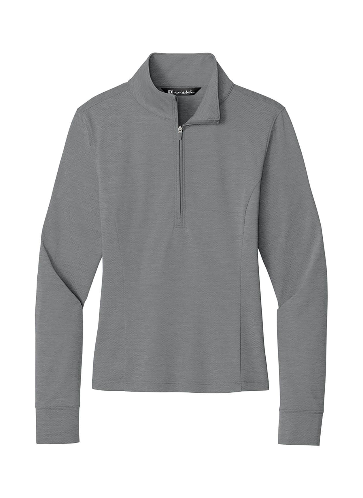 TravisMathew Women's Onward Half-Zip - Light Grey LG