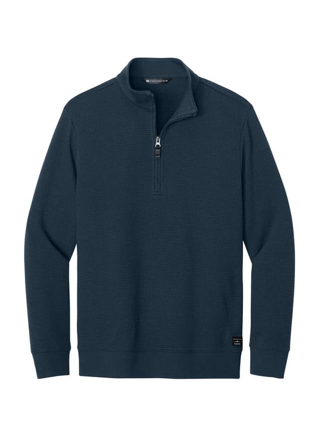 TravisMathew Men's Waffle Quarter-Zip - Navy 3XL