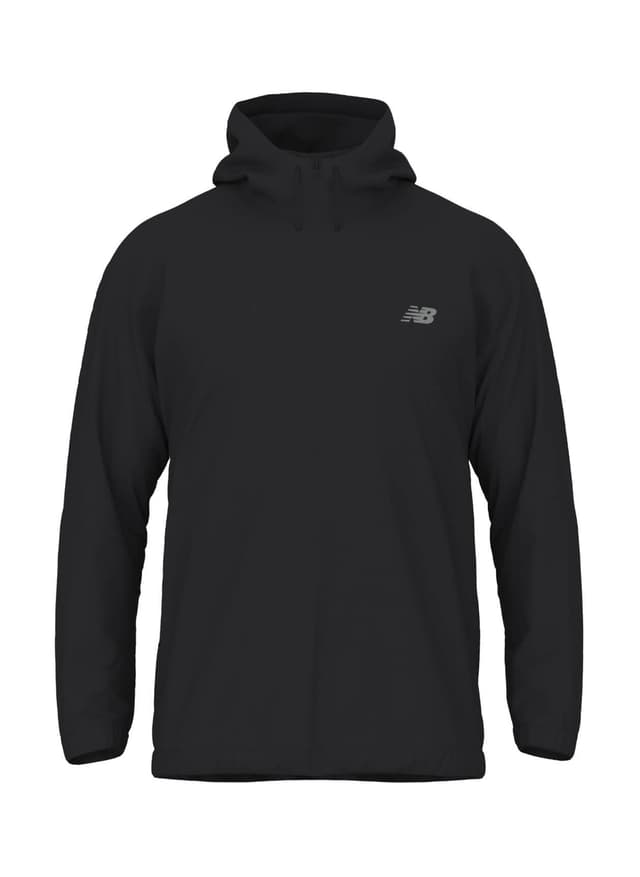 New Balance Men's Team Woven Full Zip Jacket - Black 3XL