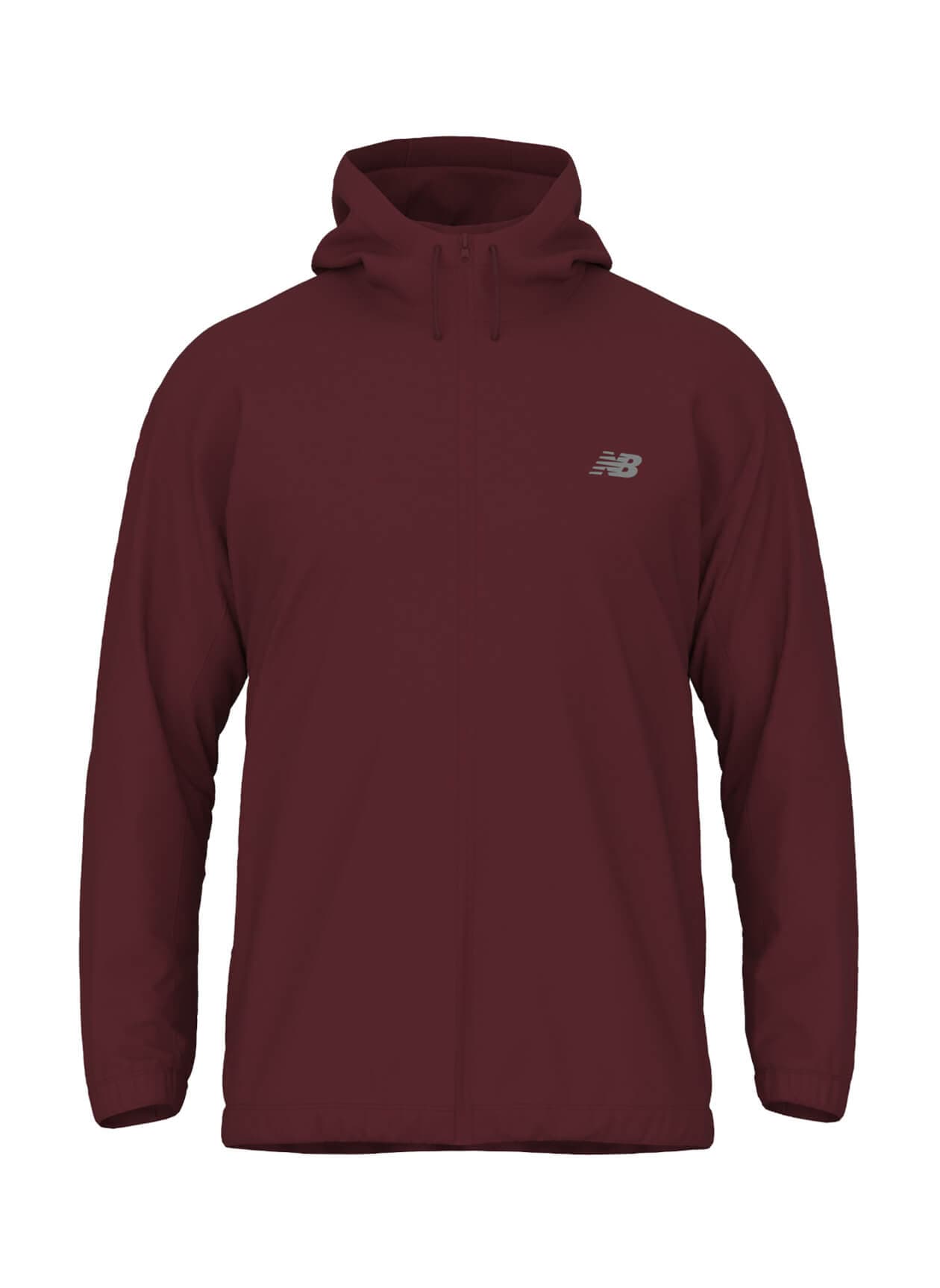 New Balance Men's Team Woven Full Zip Jacket - Red 3XL
