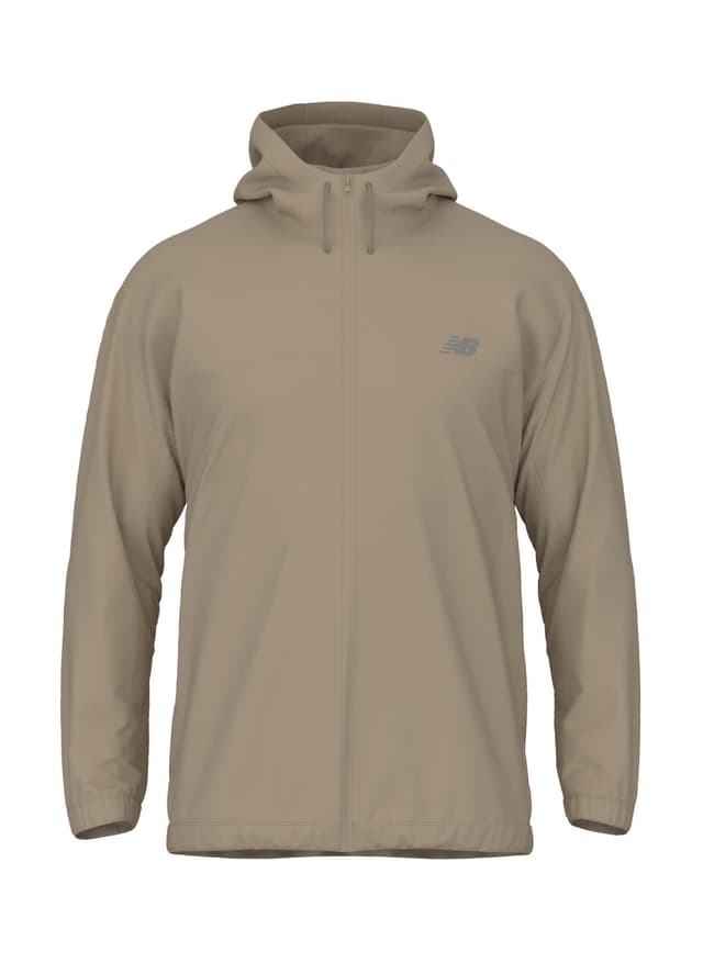 New Balance Men's Team Woven Full Zip Jacket - Brown 3XL
