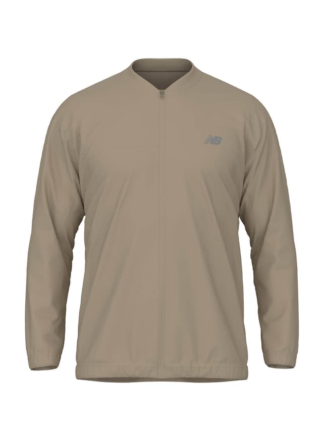New Balance Men's Team Stretch Bomber Jacket - Brown 3XL