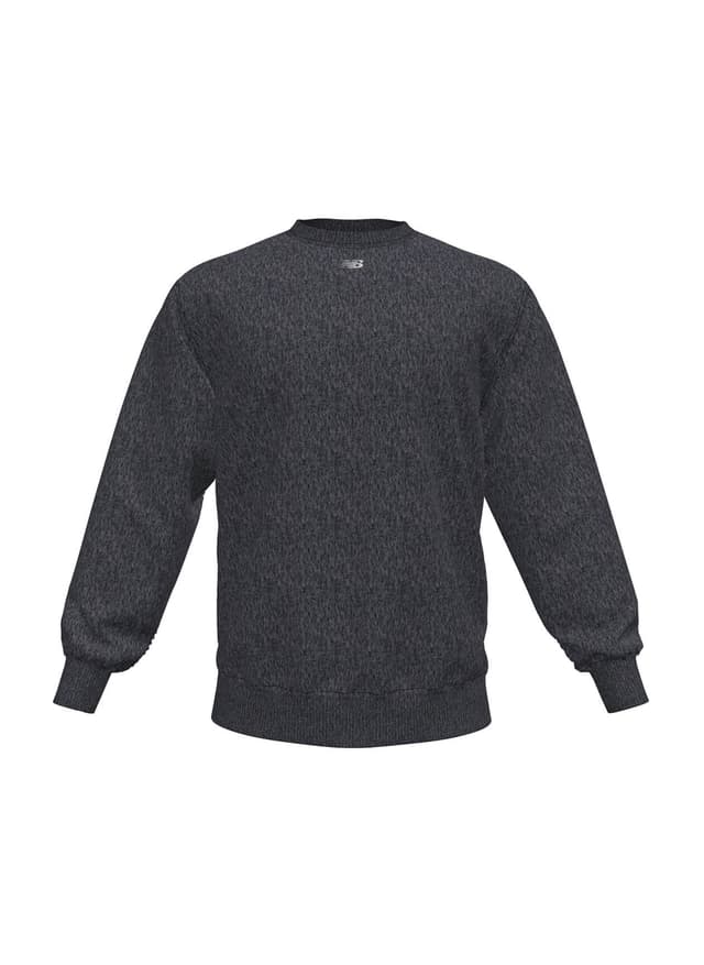 New Balance Men's Crew Fleece - Black Heather (BKH) 3XL