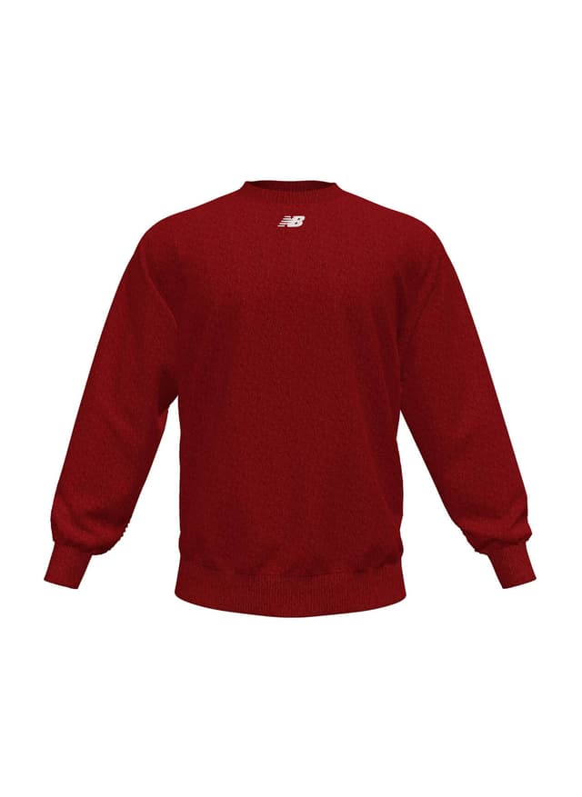 New Balance Men's Crew Fleece - Red 3XL