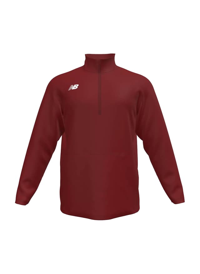 New Balance Men's Thermal Half Zip - Mercury Red (MCR) 3XL