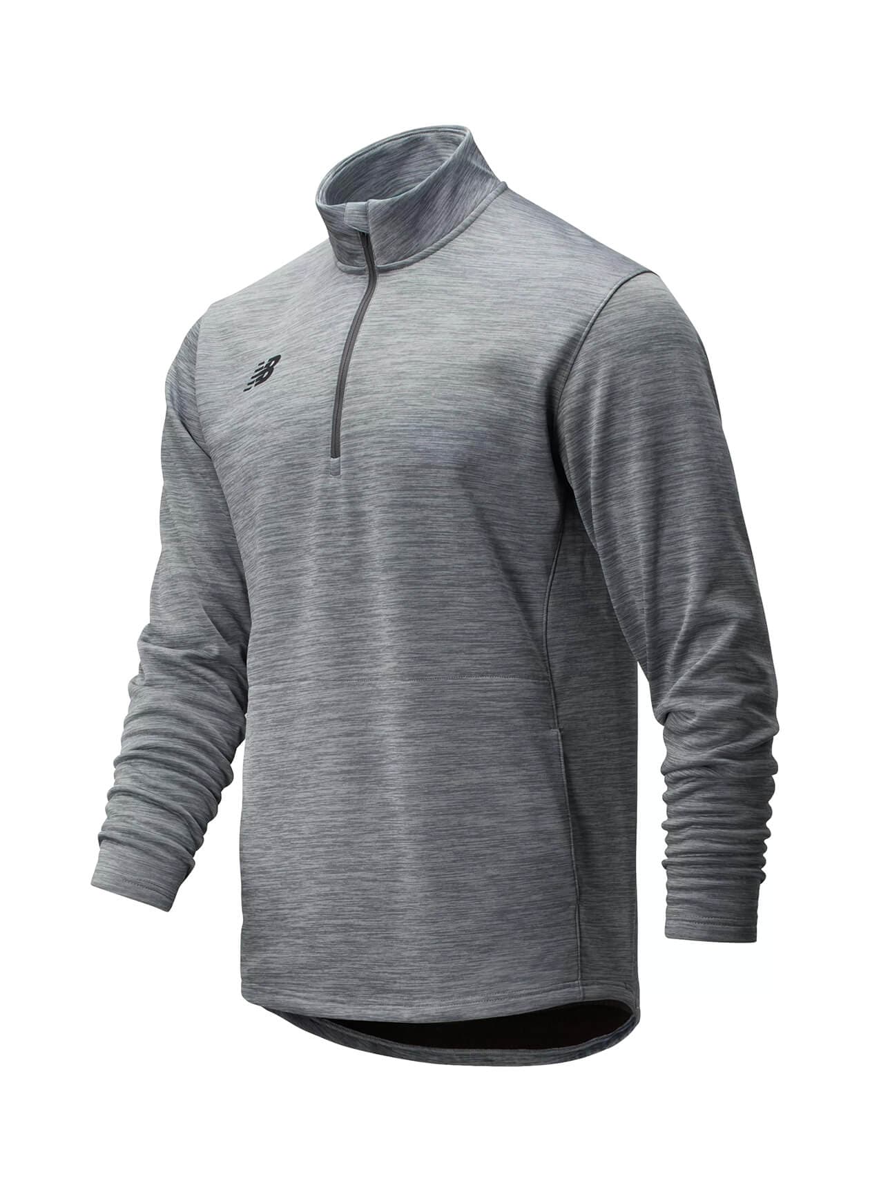New Balance Men's Thermal Half Zip - Heather Grey (MHG) 3XL