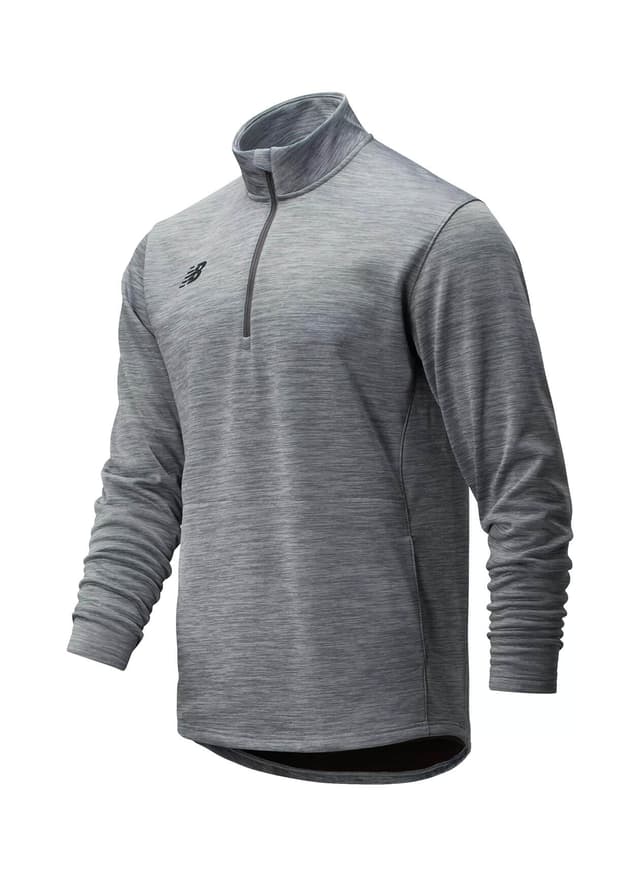 New Balance Men's Thermal Half Zip - Heather Grey (MHG) 3XL
