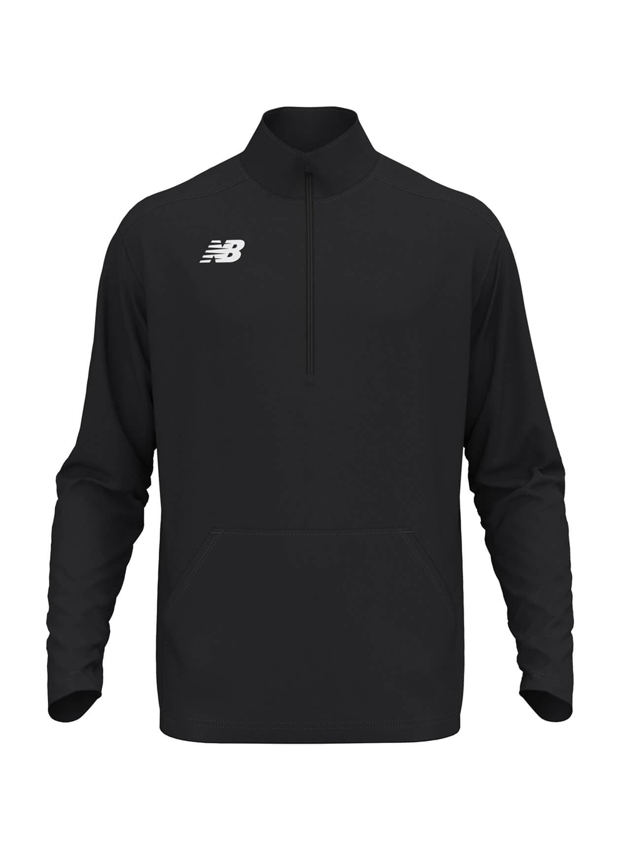 New Balance Men's Midfield Half Zip - Black 3XL