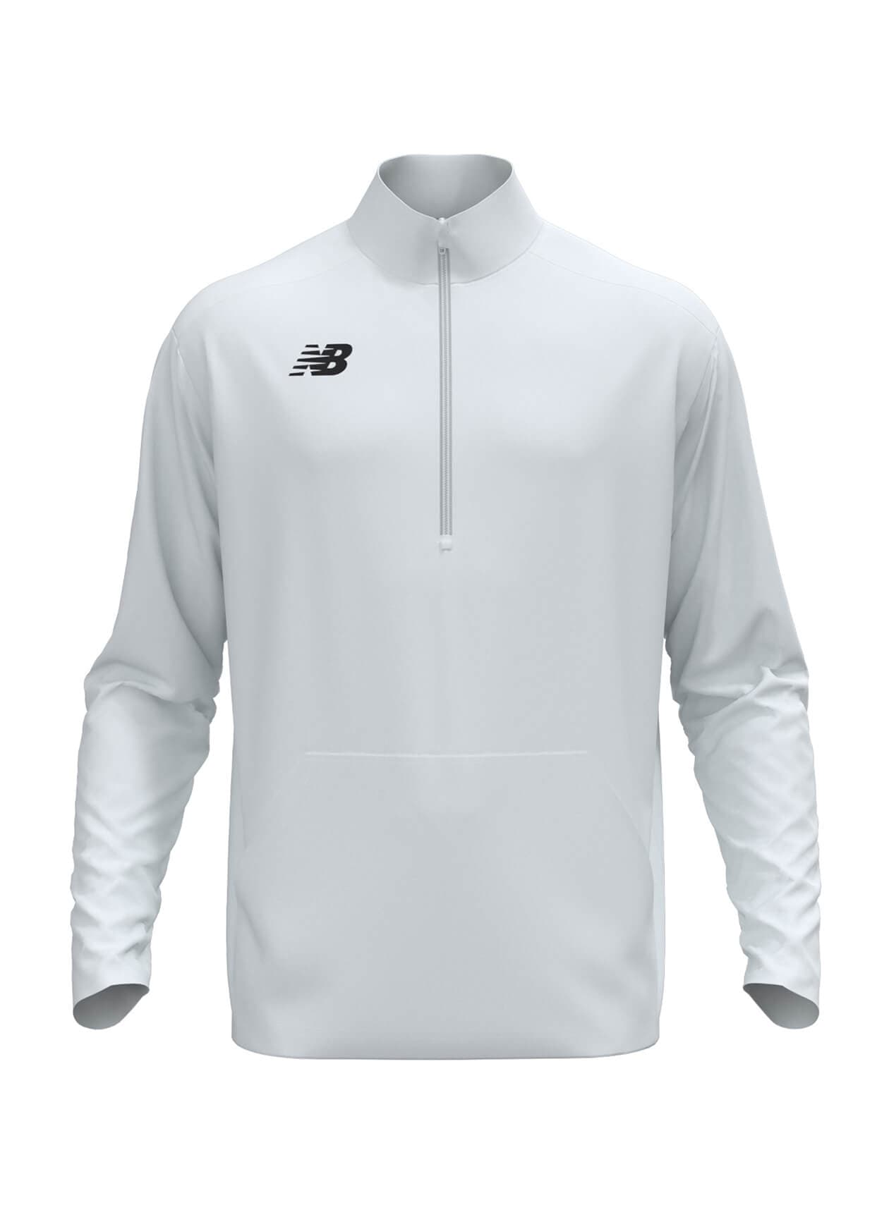 New Balance Men's Midfield Half Zip - White 3XL