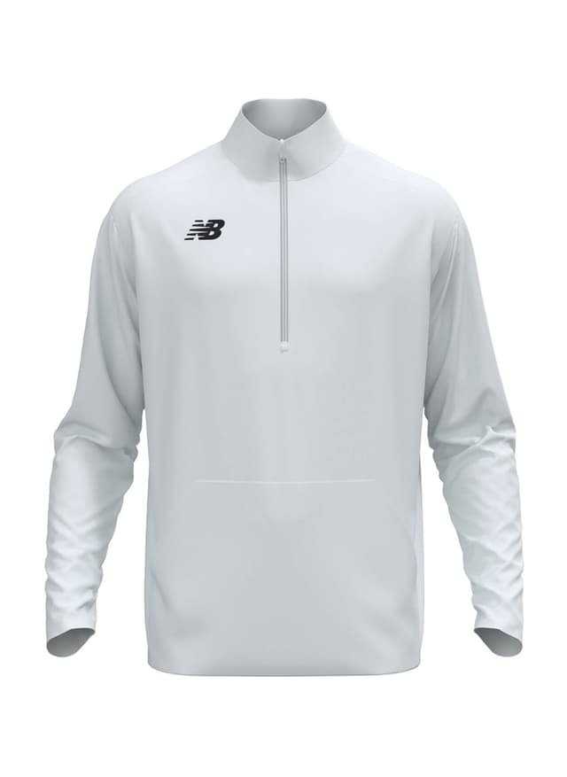 New Balance Men's Midfield Half Zip - White 3XL