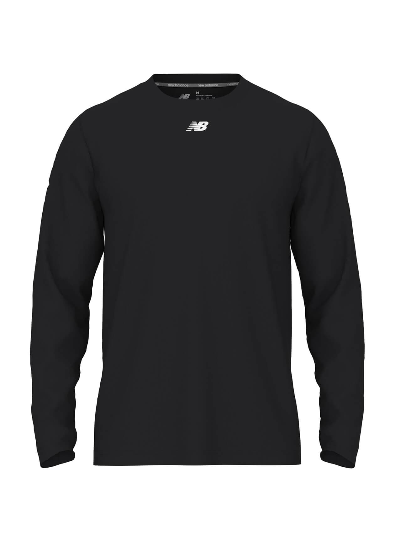 New Balance Men's Activate Long Sleeve Tech T-Shirt - Black 3XL