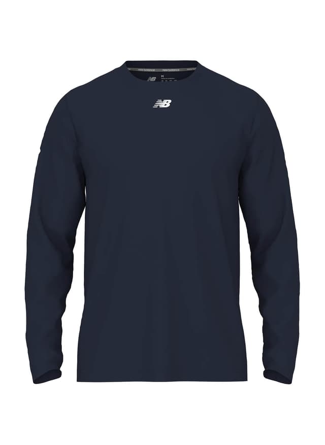 New Balance Men's Activate Long Sleeve Tech T-Shirt - Navy 3XL