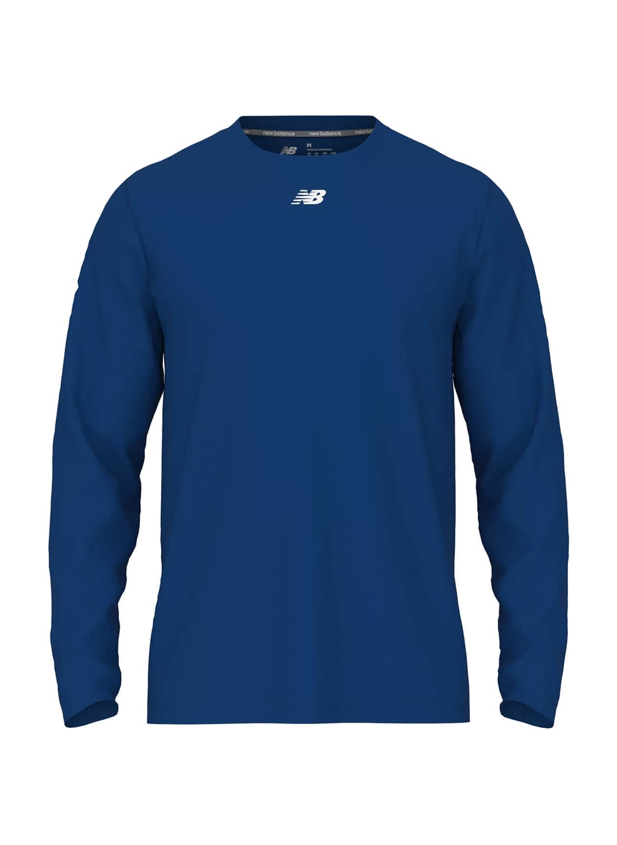 New Balance Men's Activate Long Sleeve Tech T-Shirt - Blue 3XL