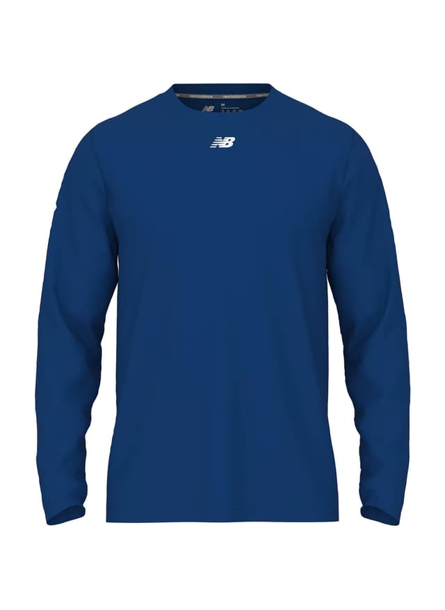 New Balance Men's Activate Long Sleeve Tech T-Shirt - Blue 3XL