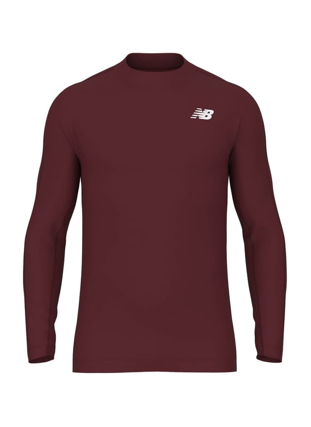 New Balance Men's Cold Weather Long Sleeve Base Layer - Red 3XL