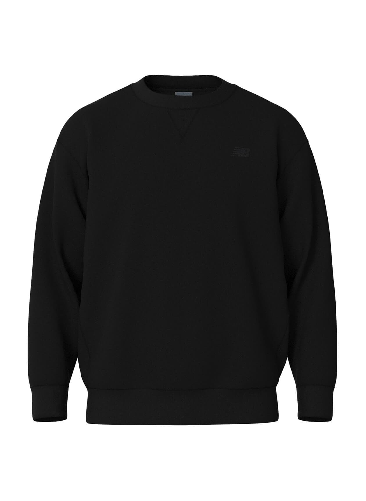 New Balance Men's Team Athletics French Terry Crew - Black 3XL