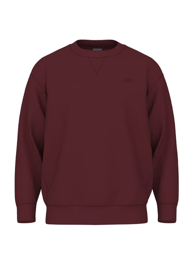 New Balance Men's Team Athletics French Terry Crew - Mercury Red (MCR) 3XL