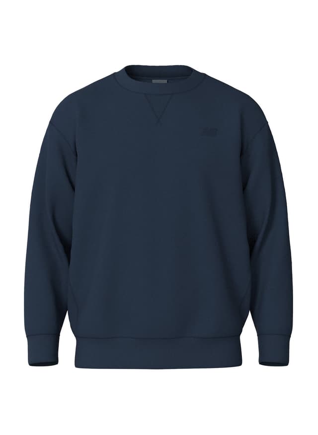 New Balance Men's Team Athletics French Terry Crew - Navy 3XL