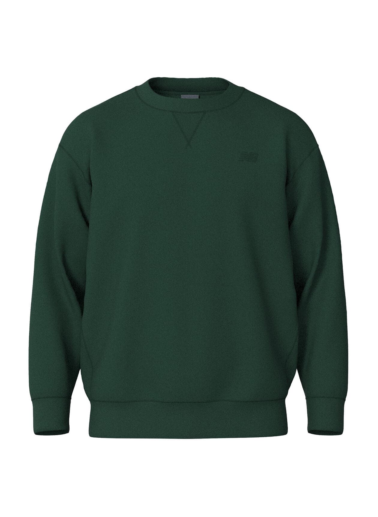 New Balance Men's Team Athletics French Terry Crew - Green 3XL