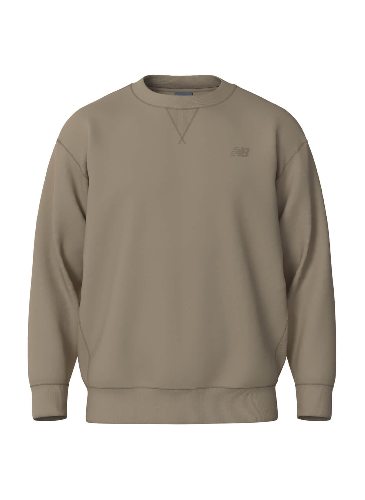 New Balance Men's Team Athletics French Terry Crew - Brown 3XL