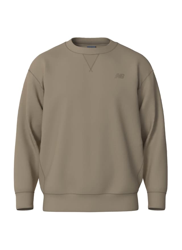 New Balance Men's Team Athletics French Terry Crew - Brown 3XL