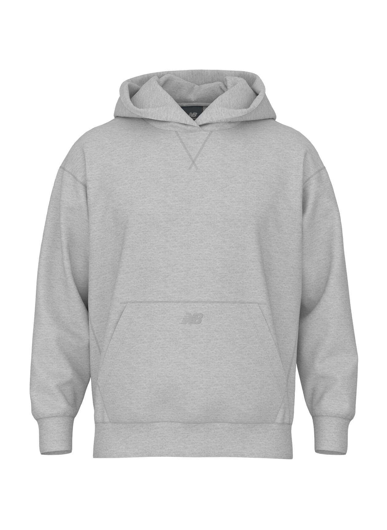 New Balance Men's Team Athletics French Terry Hoodie - Light Grey 3XL