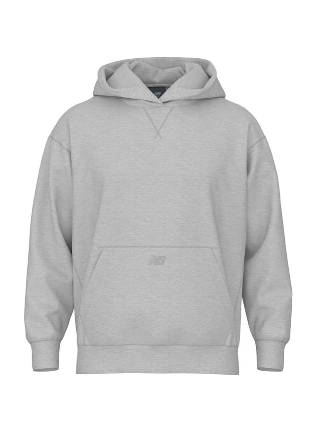 New Balance Men's Team Athletics French Terry Hoodie - Light Grey 3XL