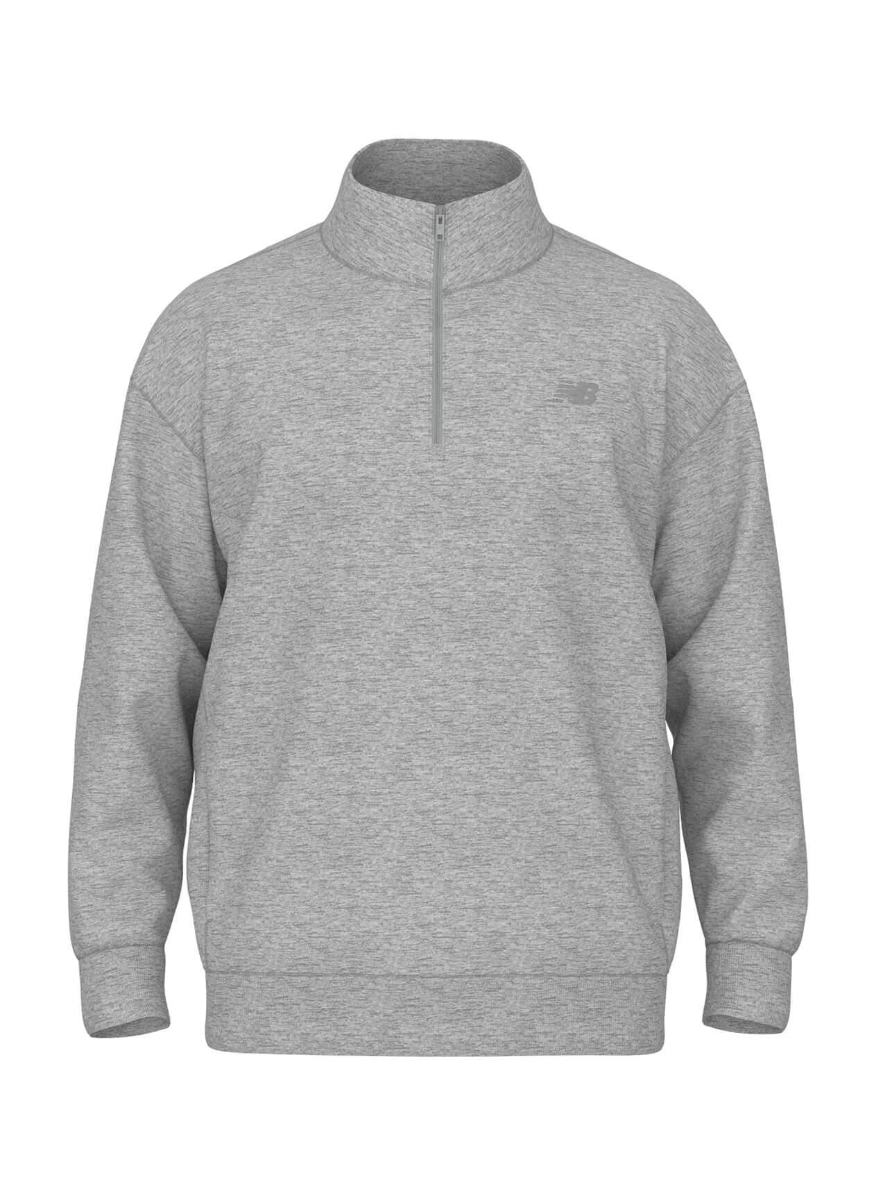 New Balance Men's Team Athletics Fleece Half Zip - Light Grey 3XL