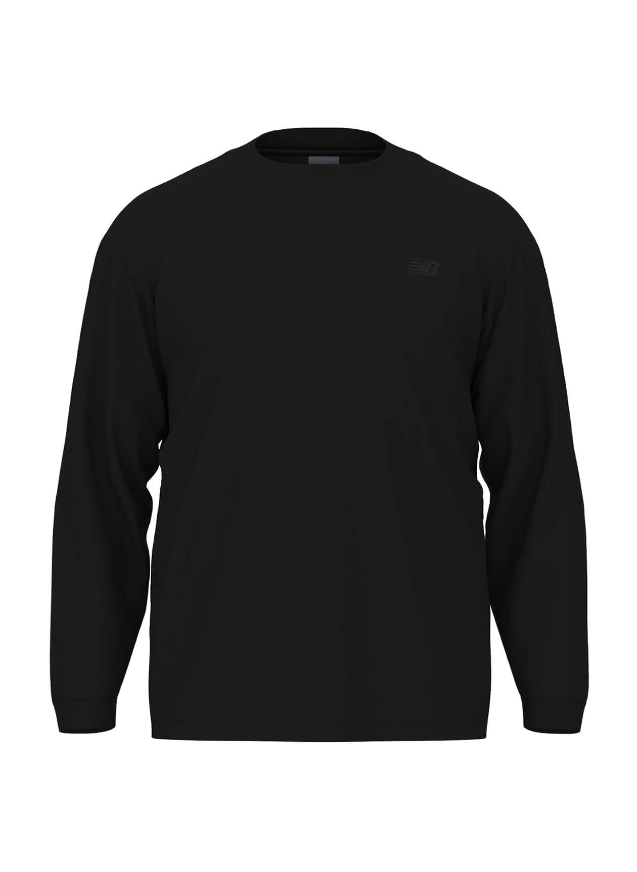 New Balance Men's Team Athletics Cotton Long Sleeve - Black 3XL