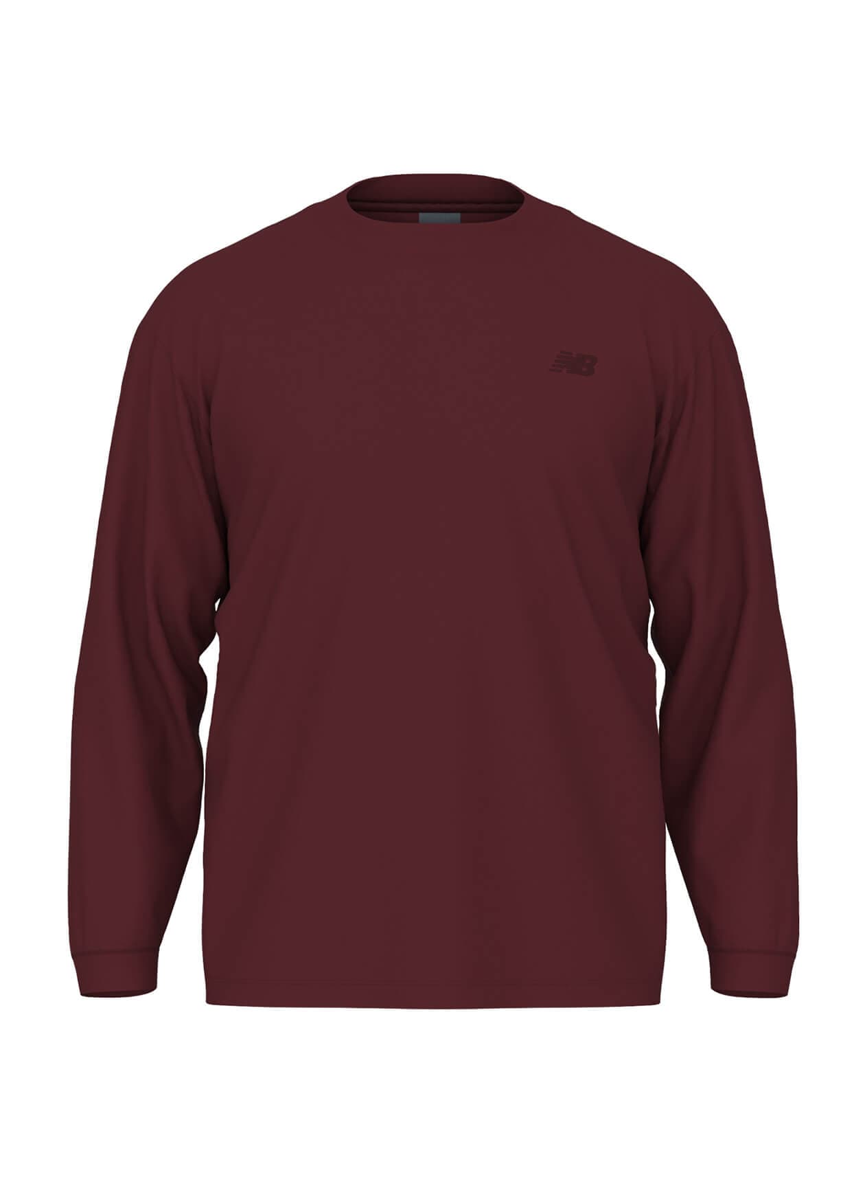 New Balance Men's Team Athletics Cotton Long Sleeve - Red 3XL