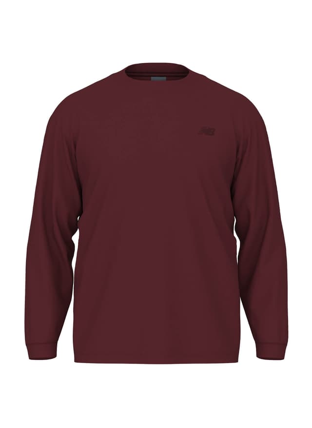 New Balance Men's Team Athletics Cotton Long Sleeve - Red 3XL