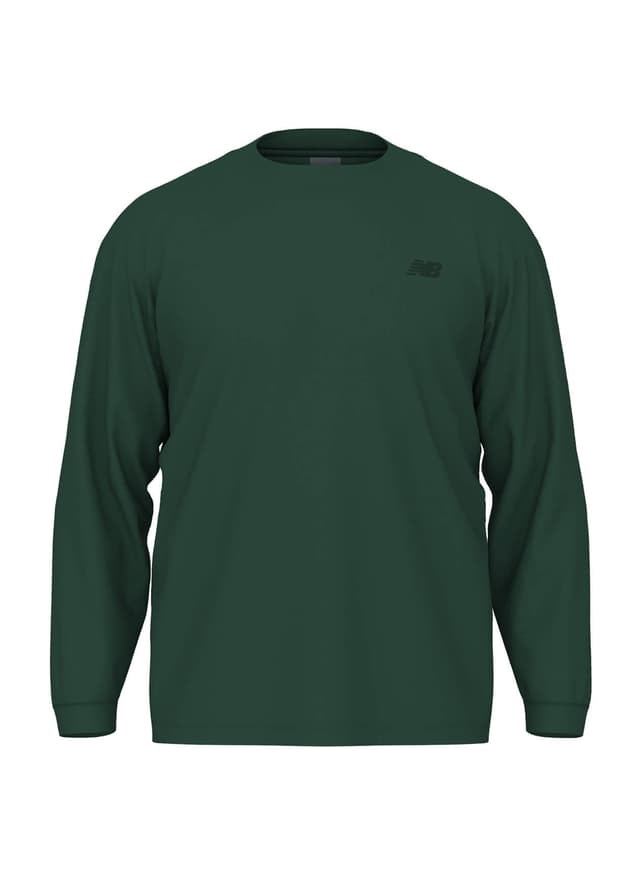 New Balance Men's Team Athletics Cotton Long Sleeve - Green 3XL