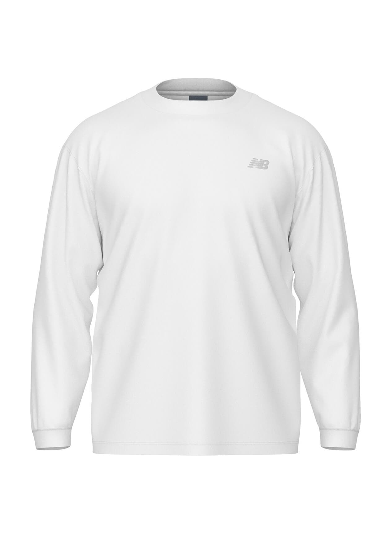 New Balance Men's Team Athletics Cotton Long Sleeve - White 3XL