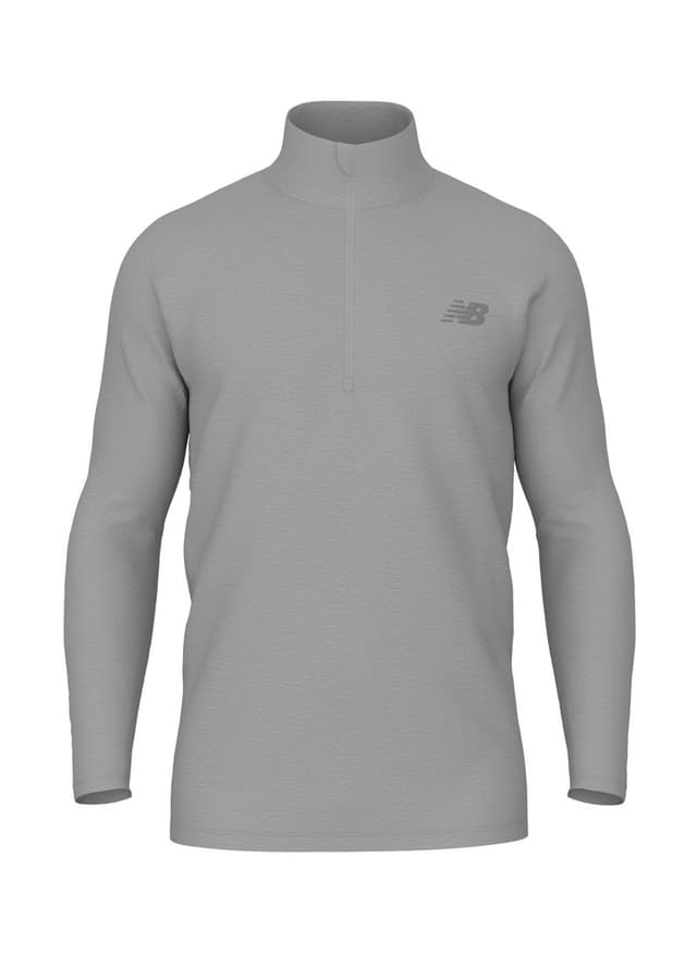 New Balance Men's Team Space Dye 1/4-Zip - Light Grey 3XL