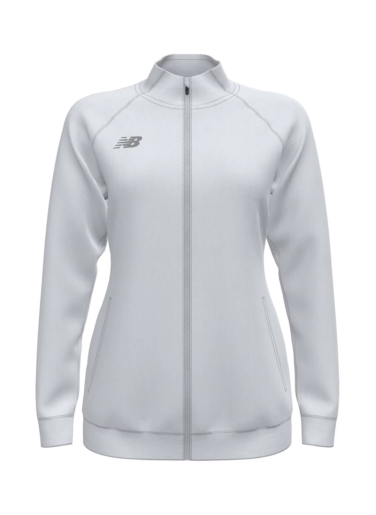 New Balance Women's Knit Training Jacket - White LG