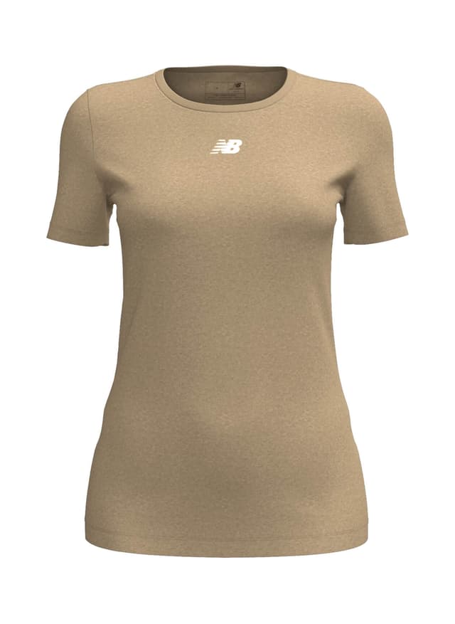 New Balance Women's Nblend T-Shirt - Gold (GO) LG