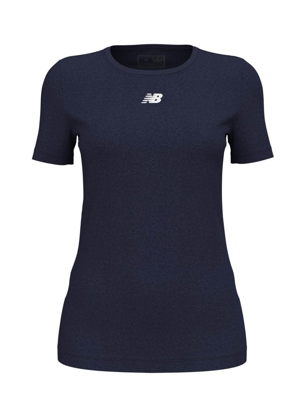 New Balance Women's Nblend T-Shirt - Navy LG