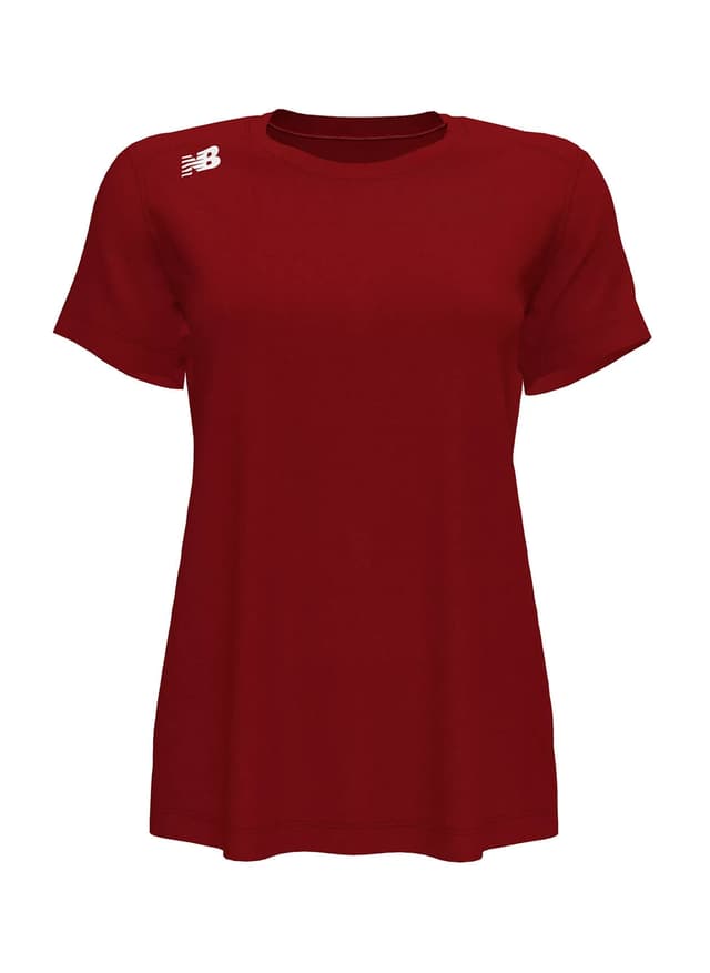 New Balance Women's Short Sleeve Tech T-Shirt - Mercury Red (MCR) LG