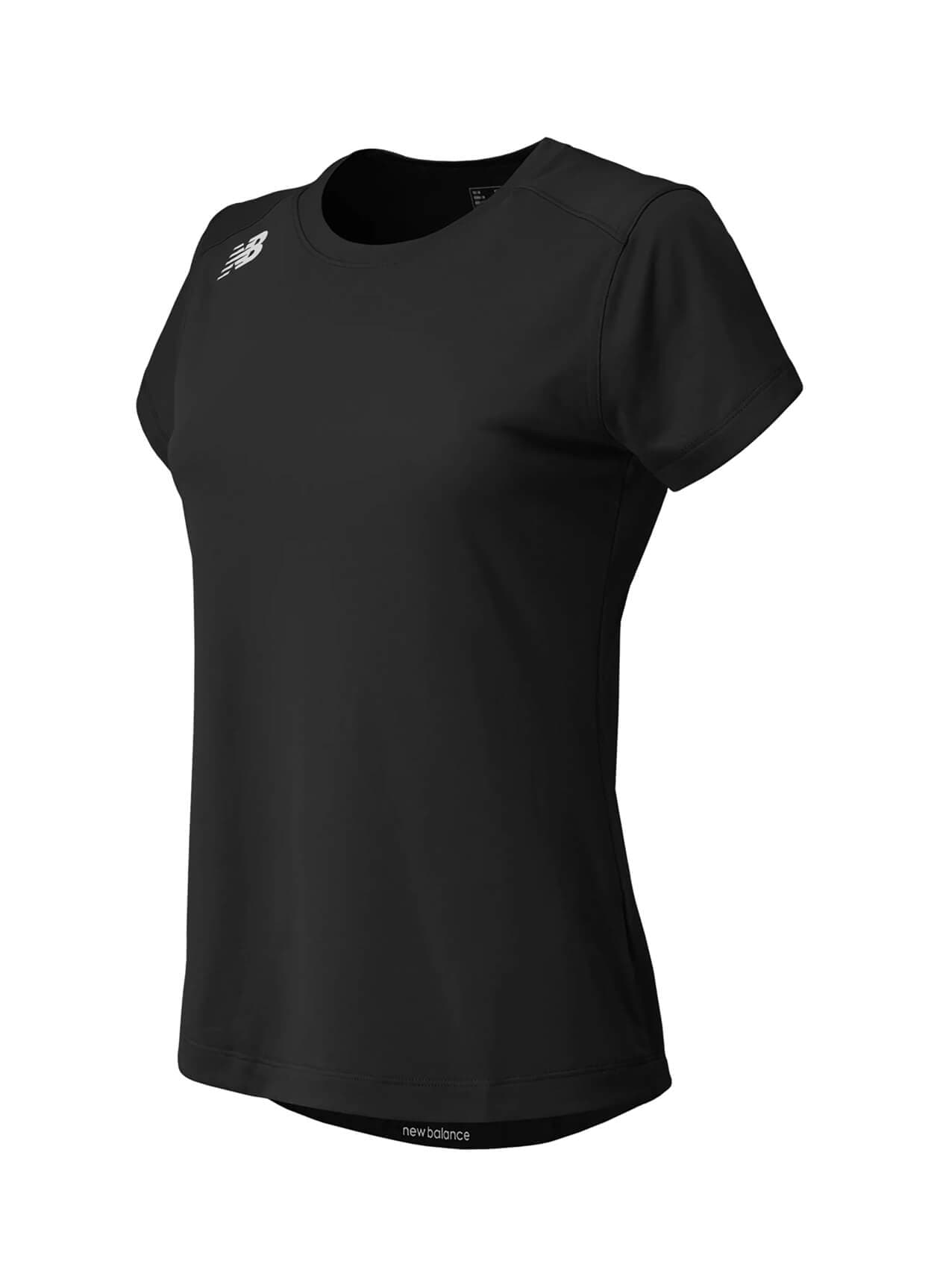 New Balance Women's Short Sleeve Tech T-Shirt - Black LG