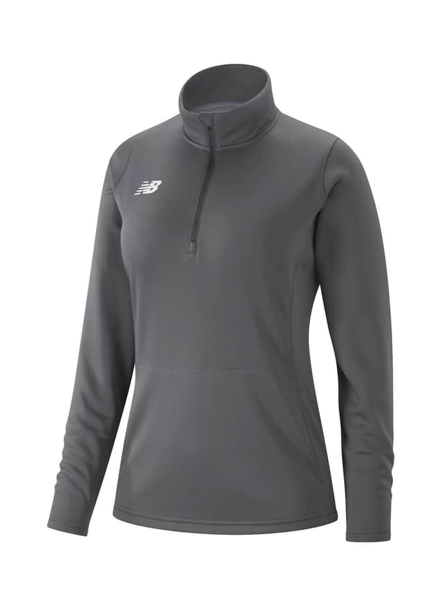 New Balance Women's Thermal Half Zip - Gunmetal (GNM) LG