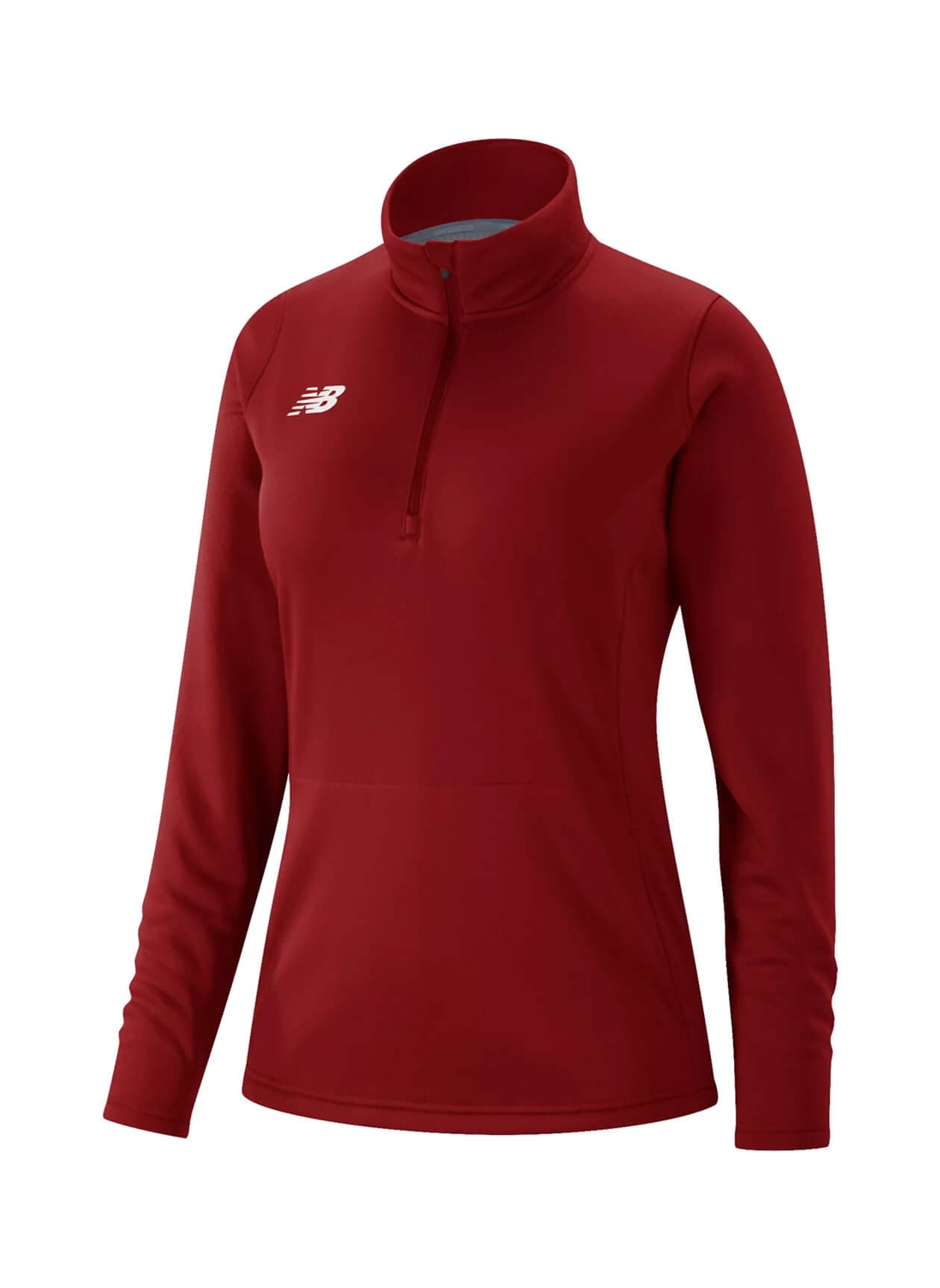 New Balance Women's Thermal Half Zip - Mercury Red (MCR) LG