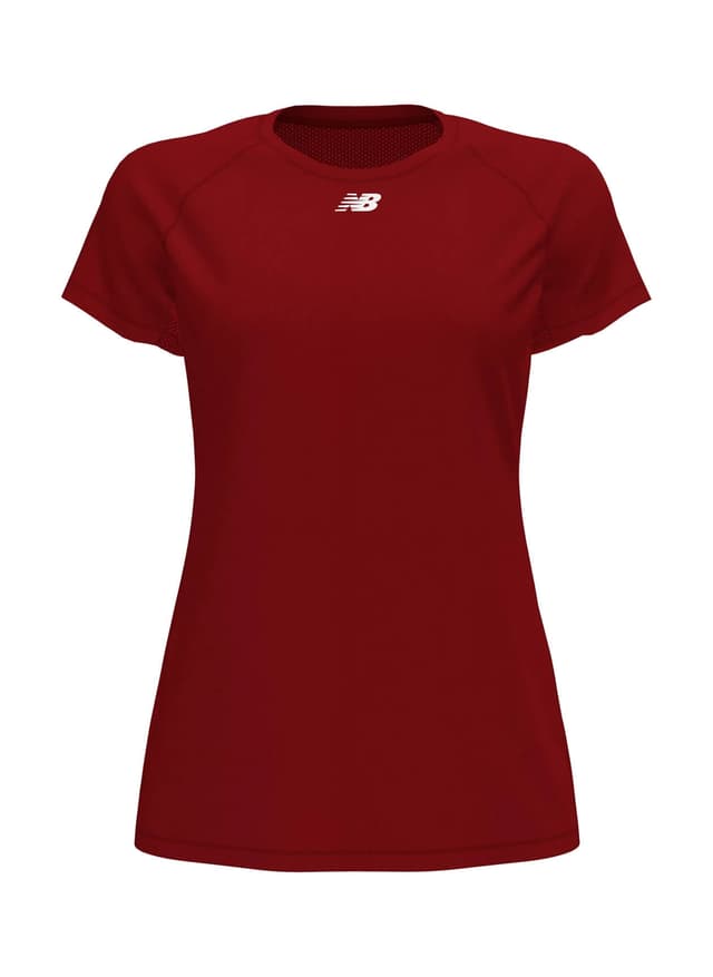 New Balance Women's Raglan Tech T-shirt - Mercury Red (MCR) 3XL