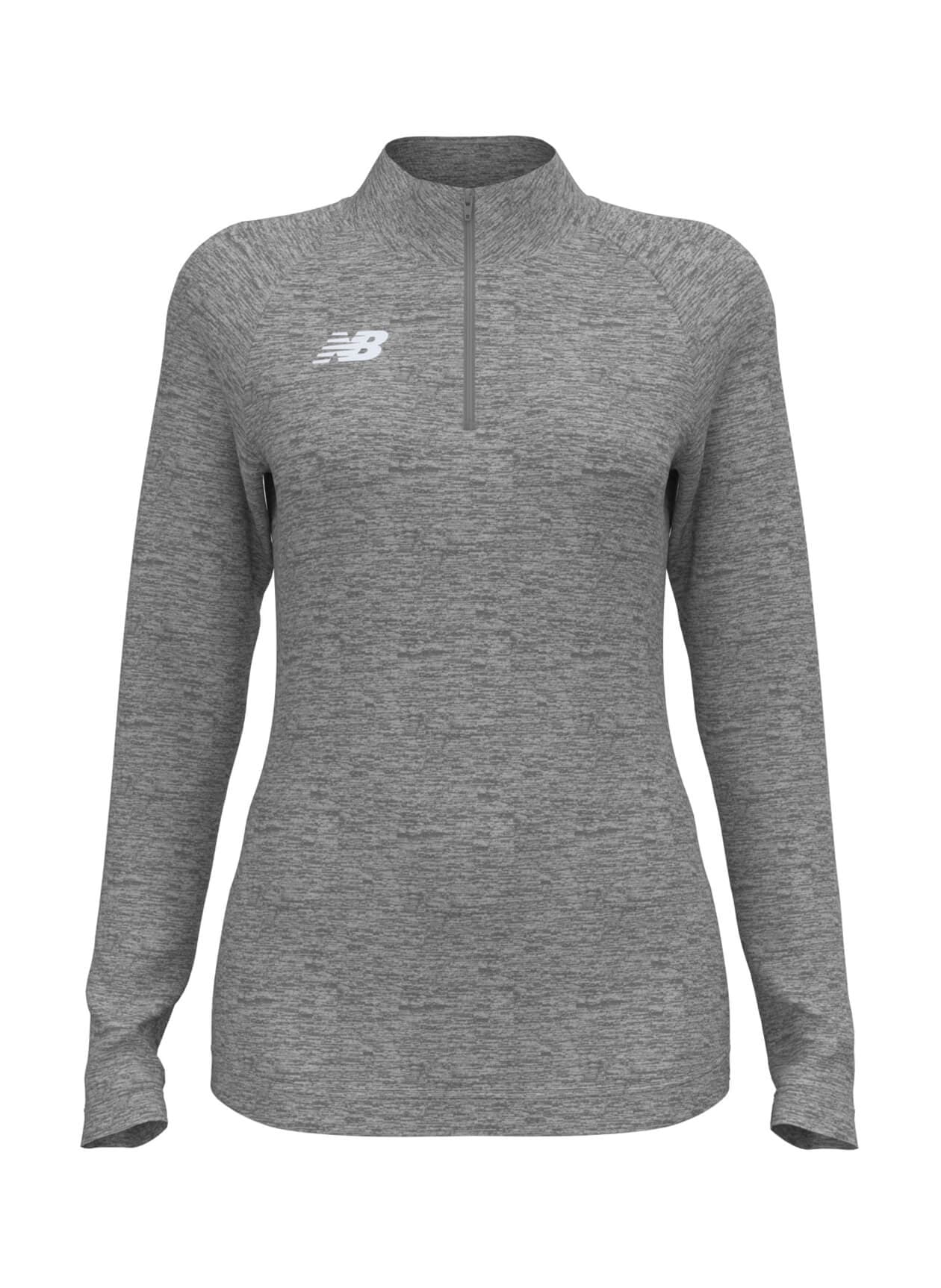 New Balance Women's Athletics Half Zip 2.0 - Dark Grey LG