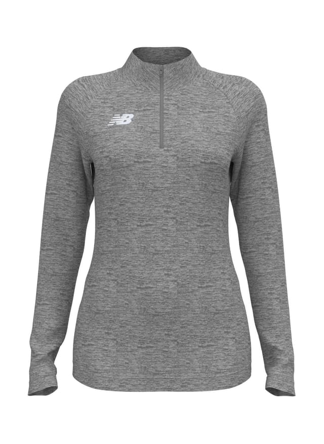New Balance Women's Athletics Half Zip 2.0 - Dark Grey LG
