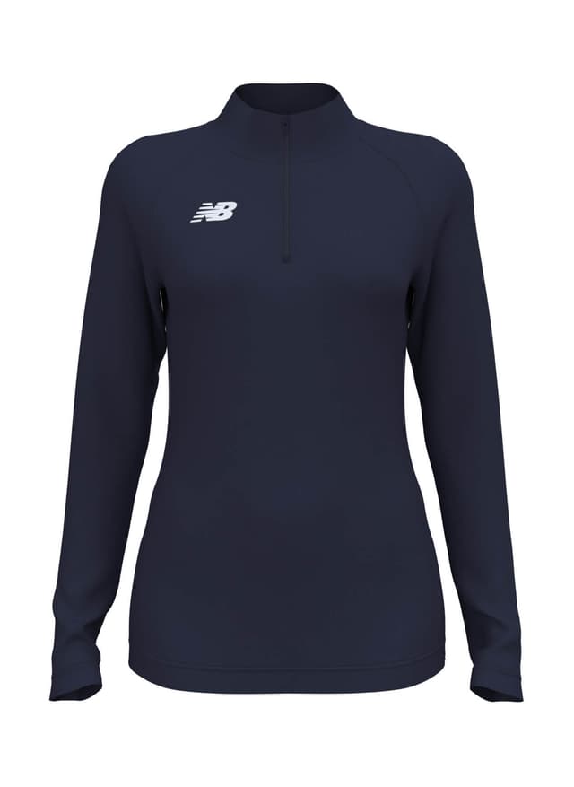New Balance Women's Athletics Half Zip 2.0 - Navy LG