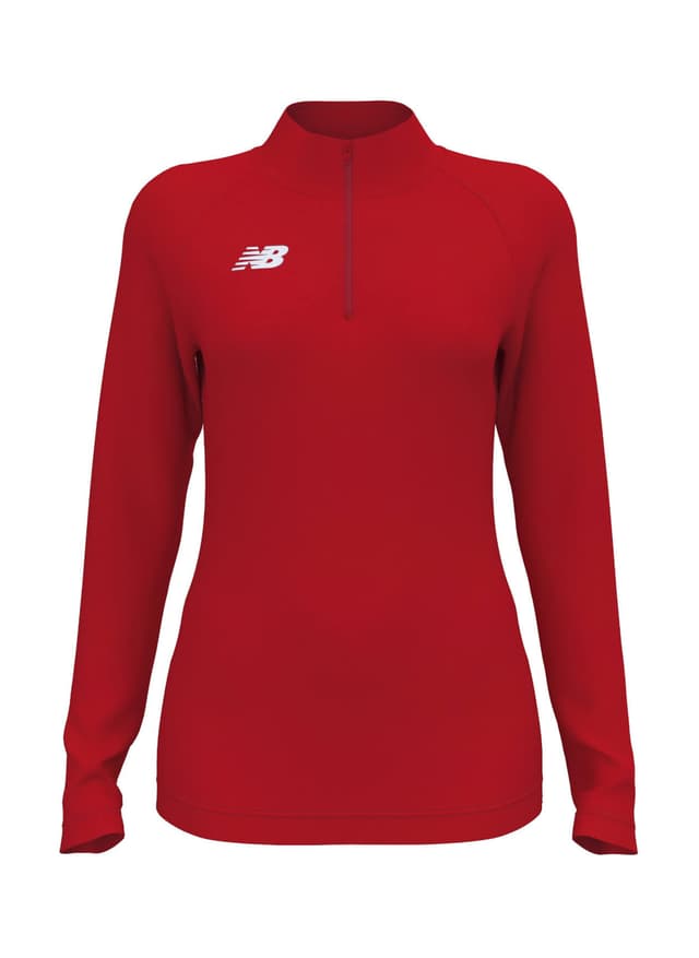 New Balance Women's Athletics Half Zip 2.0 - Team Red (TRE) LG