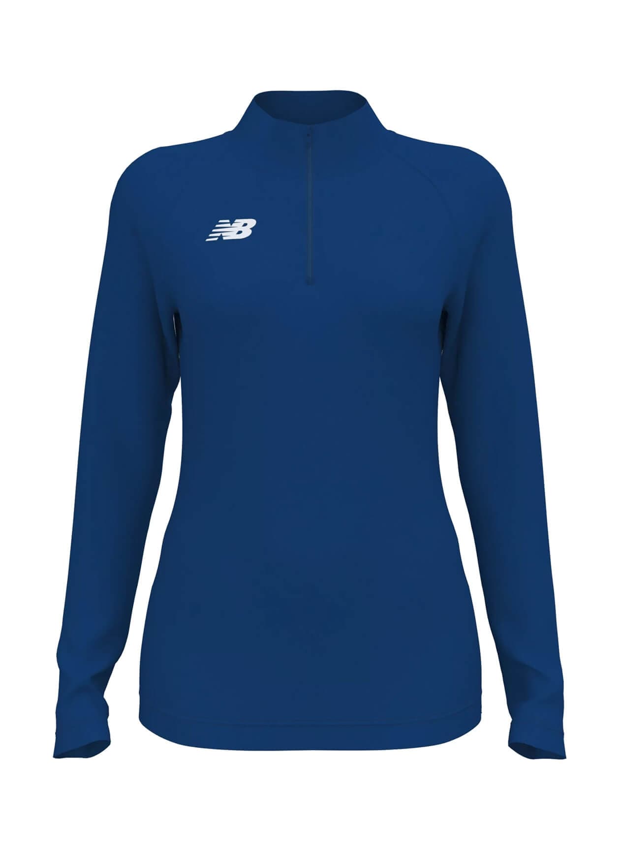 New Balance Women's Athletics Half Zip 2.0 - Blue LG